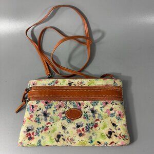 Campo dei Fiori Made in Italy Floral Leather Crossbody Bag